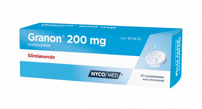 Granon 200 mg brusetabletter 20 stk
