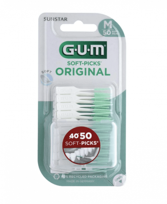 GUM Soft Picks Regular/Medium 50 stk