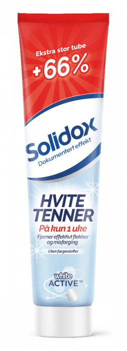 Solidox Tannkrem Hvite Tenner 125 ml