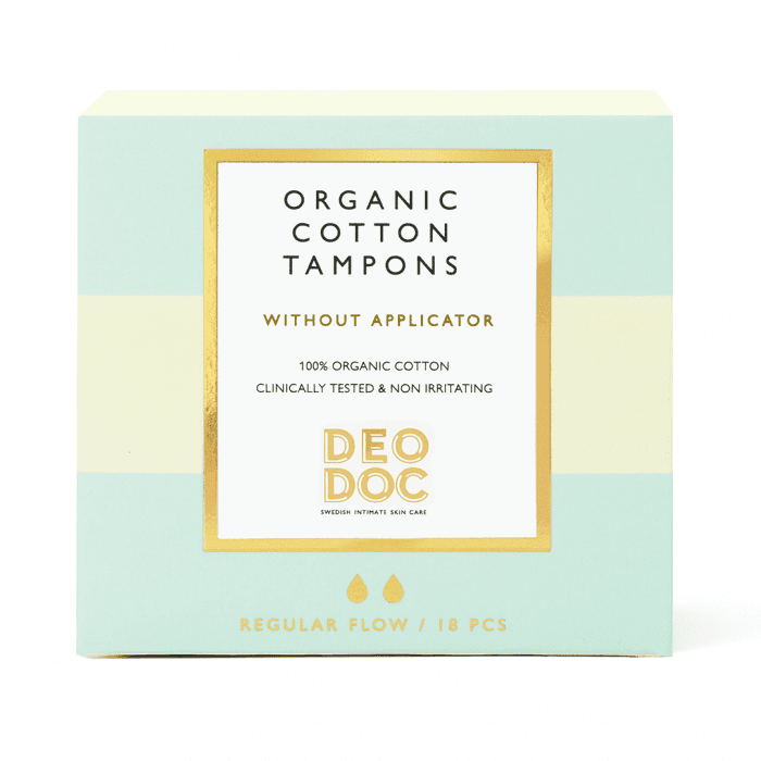 DeoDoc tampong regular flow utan applikator 18 stk