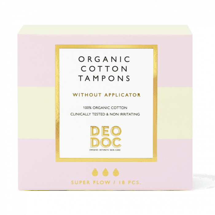 DeoDoc tampong super flow utan applikator 18 stk