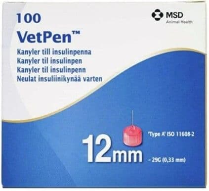 Vetpen kanyle til insulinpenn 12 mm 100 stk