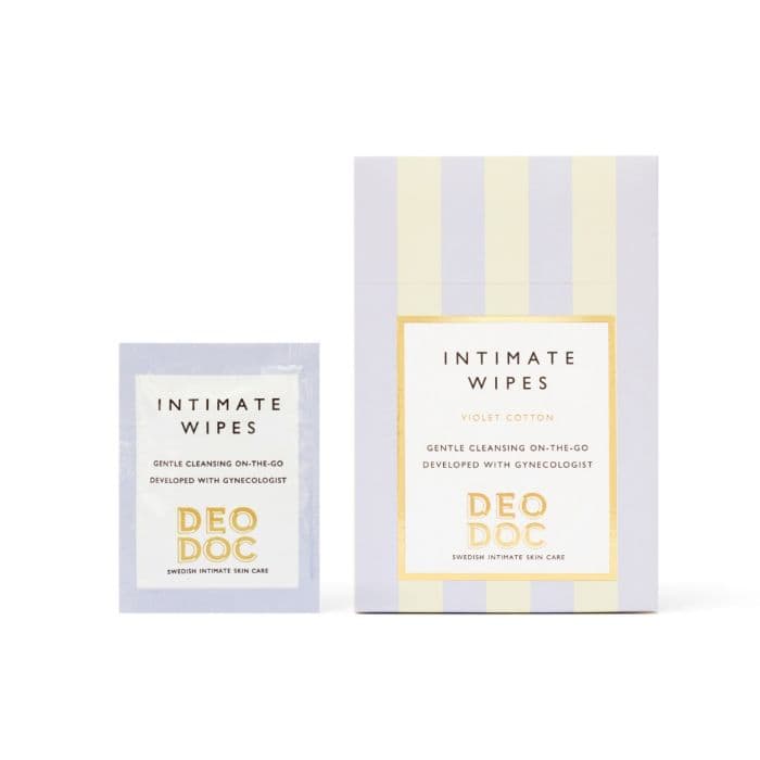 DeoDoc Intimate Wipes Violet Cotton 10 stk
