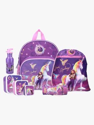 Unicorn Academy Ryggsekk, Gympose, Pennal, Flaskae & Snackbox, It's Fate