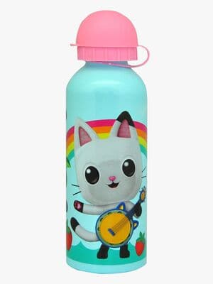 Gabby's Dollhouse Aluminium Vannflaske 500 ml, Blå/Rosa