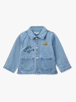 LIEWOOD Kinsley Placement Denim Denim Jakke, Cool Kids/Light Blue Denim