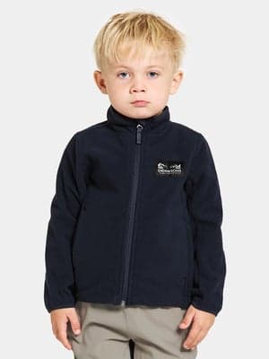 Didriksons Muskot Vindtett Vindfleecejakke, Dark Night Blue