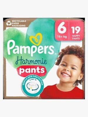 Pampers Harmonie Bleiebukser Str 6 15kg+ 19-Pakk