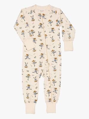 Geggamoja Pysjamas Pippi Langstrømpe, Beige