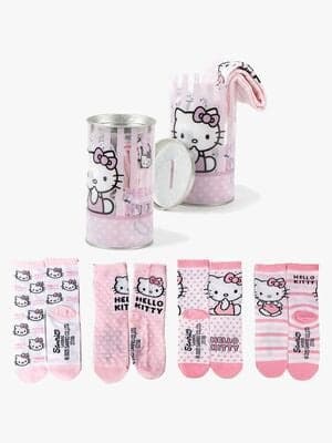 Hello Kitty Sokker 4-Pakk