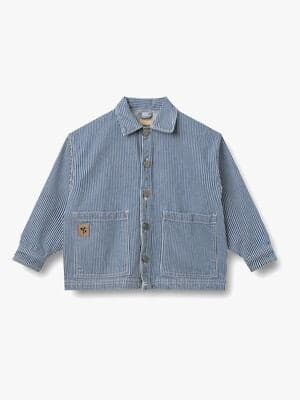 Wheat Cole Overtreksskjorte, Denim Stripe