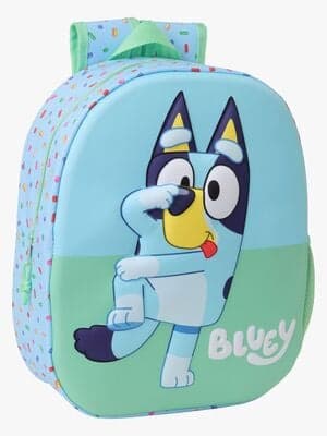 Bluey 3D Ryggsekk 8.5L, Grønn/Blå