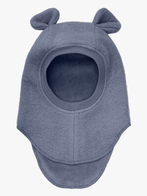 Huttelihut Balaklava Merinoull med Ører, Folkstone Gray
