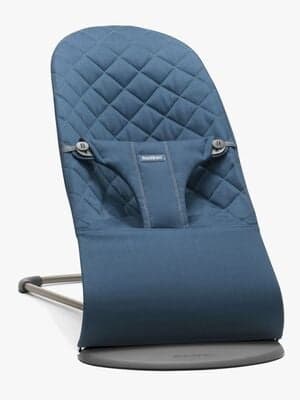 BabyBjörn Bliss Vippestol Vevet Klassisk Quilt, Midnattsblå