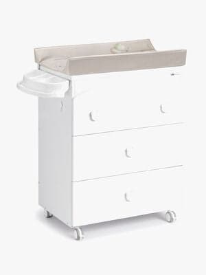 CAM Cassettiera Stellebord, Hvit/Beige