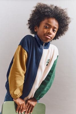 LIEWOOD Cassius Zip Genser, Classic Navy Multi Mix
