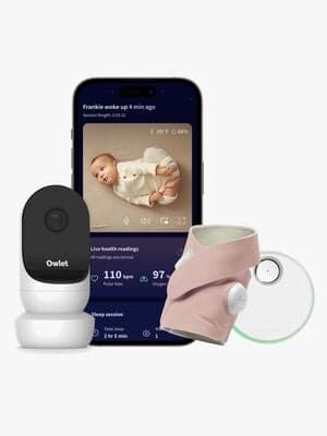Owlet Dream Sock Babycall inkl. Owlet Cam 2, Dusty Rose