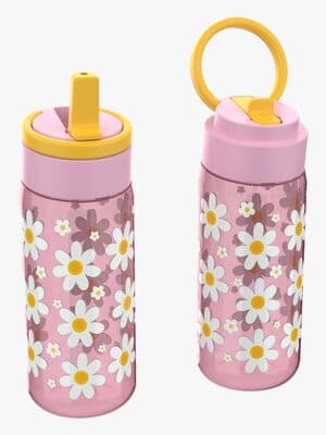 LunchBuddies Daisy Vannflaske 600 ml, Pink