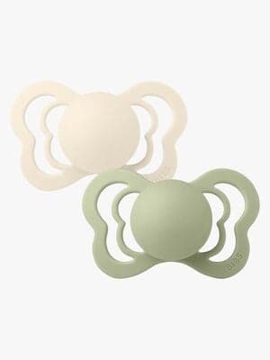 BIBS Couture Smokker 2-pack Latex Str 1, Ivory/Sage