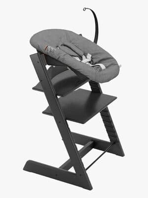 Stokke Tripp Trapp Matstol inkl. Newborn Set, Black/Antracite