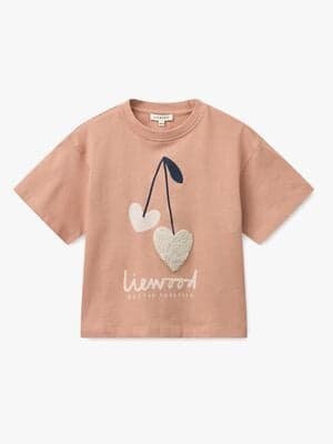 LIEWOOD Tyler Placement T-skjorte, Sweetshearts/Pale Tuscany