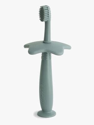 Mushie Star Lære-tannbørste, Cambridge Blue