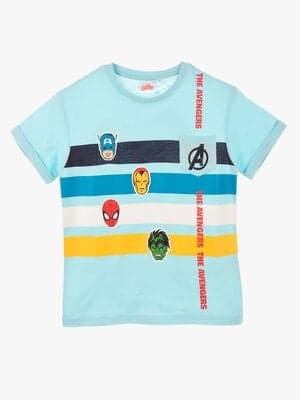 Marvel Avengers Classic T-skjorte, Light Blue