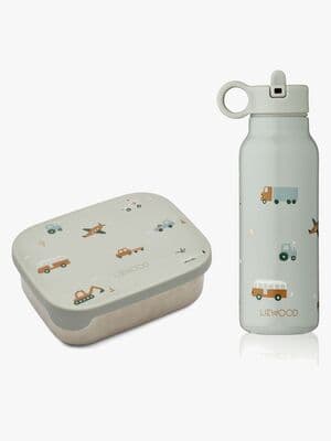 LIEWOOD Arthur Matboks og Falk Flaske, Vehicles/Dove Blue