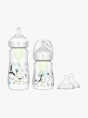 Dr. Brown WideNeck Options+ Tåteflasker 150 ml + 270 ml 2-Pakk, Jungle