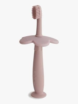 Mushie Flower Lære-tannbørste, Blush