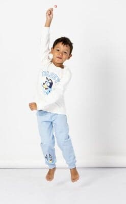 Bluey genser og buksesett, blå