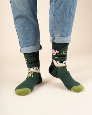Mummitrollet Snufkin Sokker, Grønn