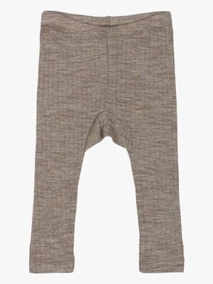 Mikk-Line Leggings Barn Merinoull, Melange Denver