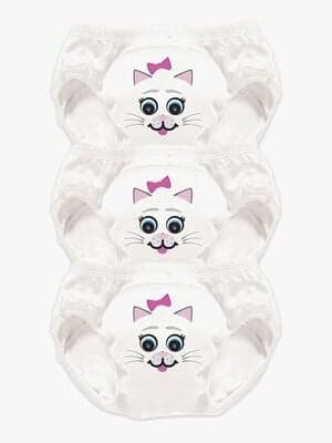 My Carry Potty Katt Pottetreningsbukser 3-pack, Hvit