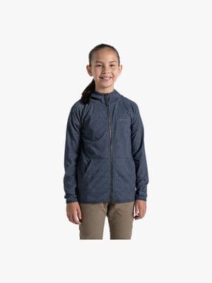 Craghoppers NosiLife Frey Insektsavvisende Hettegenser, Blue Navy Marl