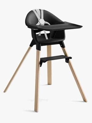 Stokke Clikk Matstol, Black Natural