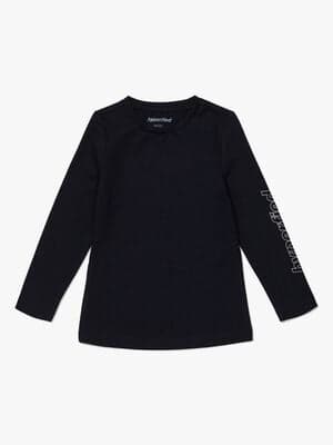 Hyperfied Jersey Logo Long Sleeve Top, Anthracite