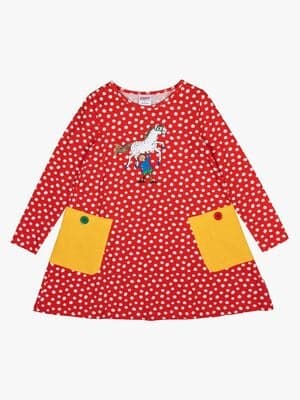 Pippi Langstrømpe Kjole, Red