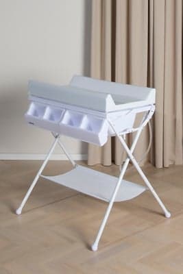 Beemoo CARE Sammenleggbart Stellebord med Badebalje, Hvit