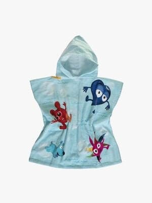 Babblarna Badeponcho Bobler, Blå