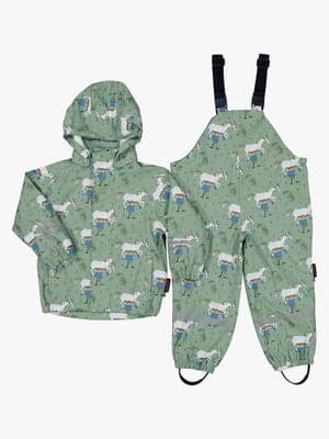 Geggamoja Fôret Regnsett Pippi Langstrømpe, Grønn