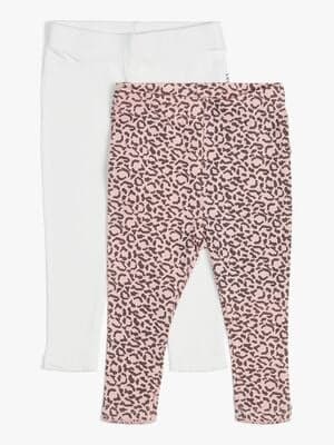 Luca & Lola Lexi Leggings 2-pack, Pink Leo