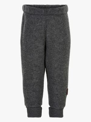 Mikk-Line Fleecebukser Merinoull, Anthracite Melange