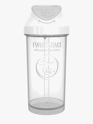 Twistshake Sugerørkopp 360ml, Hvit