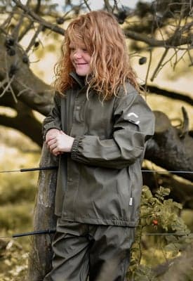 Mikk-Line Regnsett med Sele, Dusty Olive