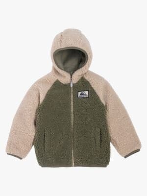 Viking Play Vendbar Fleecejakke, Olive