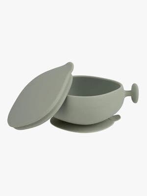 b.box Skål med Lokk Silikon, Sage