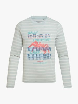 Craghoppers NosiLife Cruz Insektsavvisende Langermet Genser, Nimbus Blue Stripe