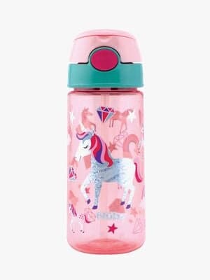 Nuby Soft Straw Push Vannflaske Enhjørning 540 ml, Rosa
