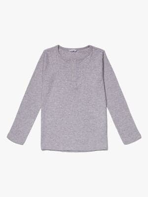 Luca & Lola Jacopo Langermet T-Shirt, Grey Melange